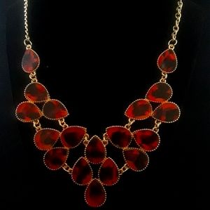 LEOPARD PRINT WATERDROPS FASHION NECKLACES